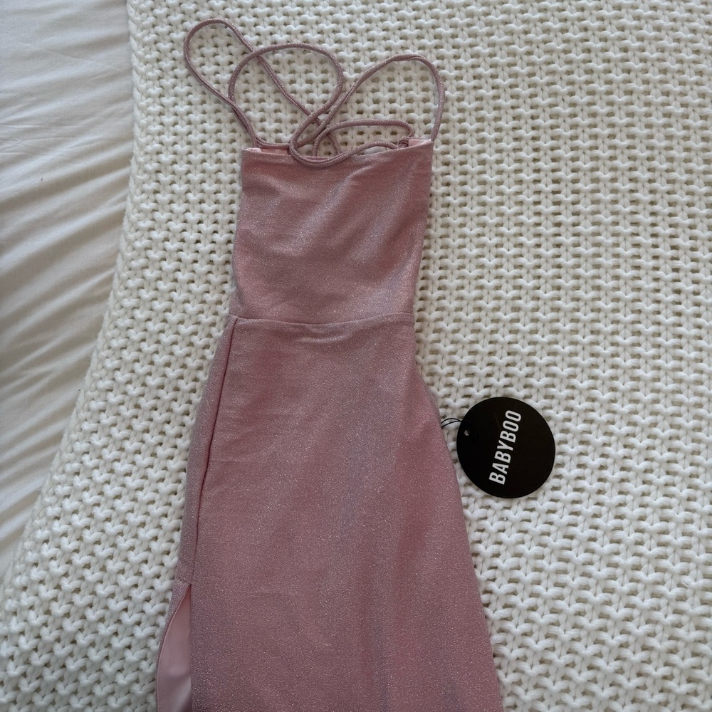 Babyboo Miley Maxi Dress Pink Sparkle
